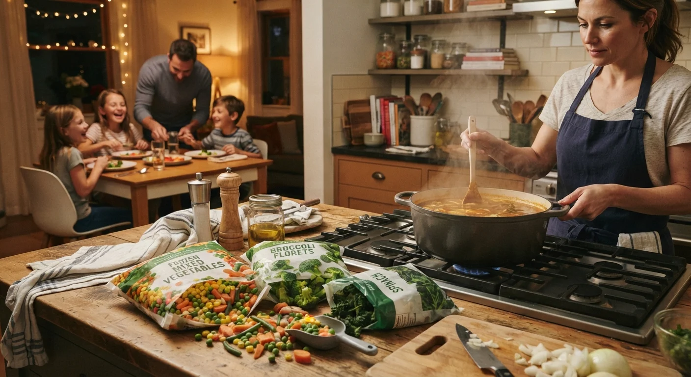 Frozen Vegetables in Family Cooking: Convenience vs. Nutrition