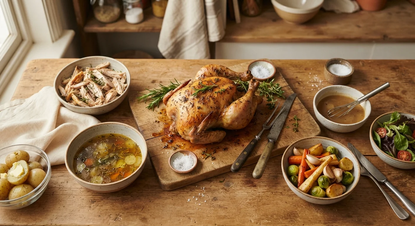 Stretching a Whole Chicken Into Four Meals